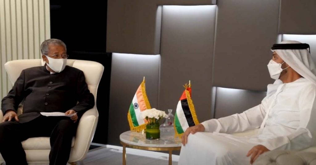 Warm welcome to Chief Minister Pinarayi Vijayan in Dubai: The Finance Minister met the Minister