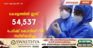In Kerala today, Covid confirmed 54,537 more people_JAN28