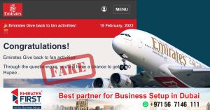 Emirates Airlines warns of fake Dh8,000 cash prize online competition