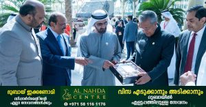 Chief Minister Pinarayi Vijayan was received by Sheikh Mohammed at the Dubai Expo