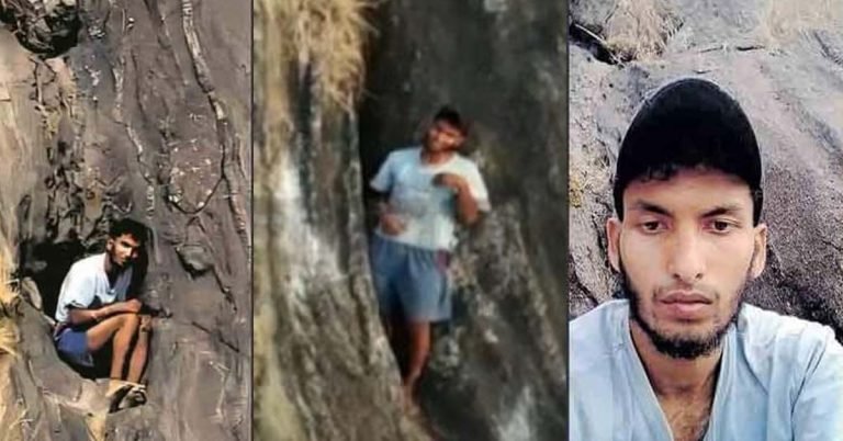 Soldier gives water to Babu trapped in Malampuzha Cherat hill: Rescue operation in final stage