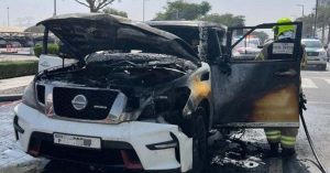 Dubai Civil Defence put out car fire in Dubai Design District within minutes