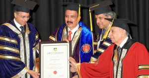 Dubai Amity University honors Dr. Azad Moopan with a doctorate for philanthropy