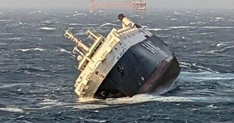 Iranian team rescues all but one UAE cargo ship that sank off Iran