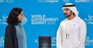 Uruguay's Minister of Finance and Finance receive the Best Minister Award at the World Government Summit in Dubai