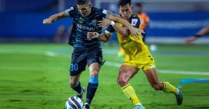 The first half of the final between Kerala Blasters and Hyderabad FC ended in a goalless draw.