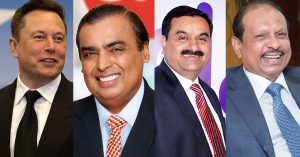 2022 Forbes: Elon Musk tops list of richest: Mukesh Ambani and Gautam Adani ranked 10th and 11th richest in the world; MA Yousafali is number one among Malayalees