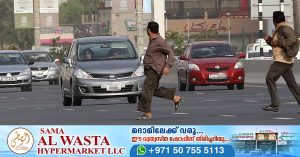 More than 2,200 pedestrians have been fined for violating the law in Sharjah