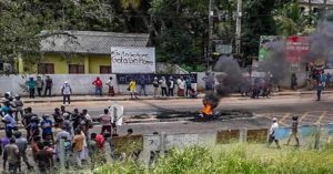 Police fire on anti-government protesters in Sri Lanka_ One killed.