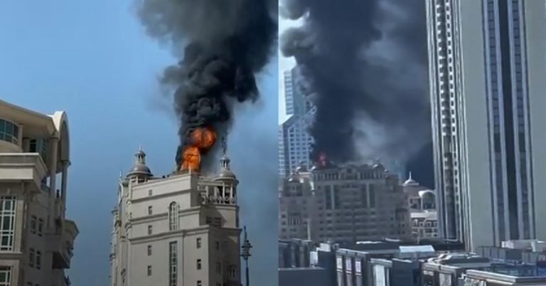 fire in dubai down town