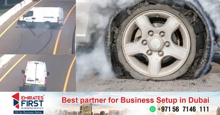 Abu Dhabi police release shocking video of tire bursting vehicles overturning