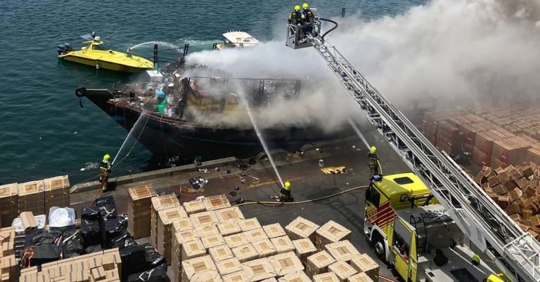 Boat fire at Dubai's Hamriya Port: No casualties