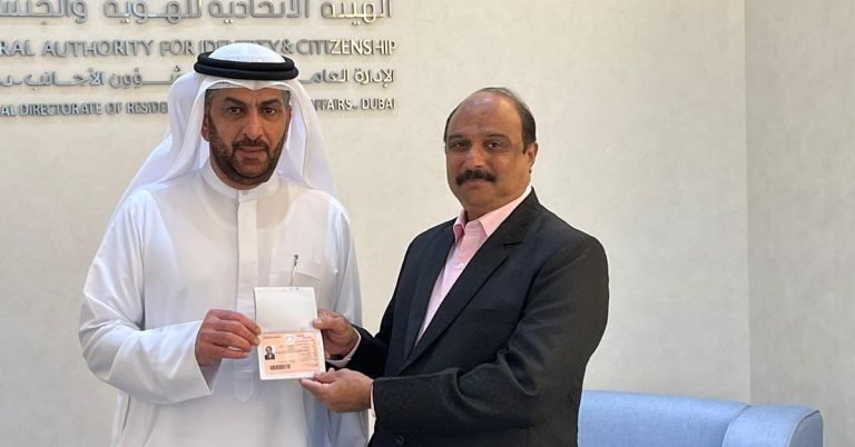 Cardiologist Dr. M. K Moosakunji receives UAE's Golden Visa
