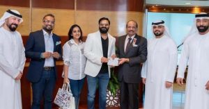 M. Jayasurya receives UAE's Golden Visa from Yusufali