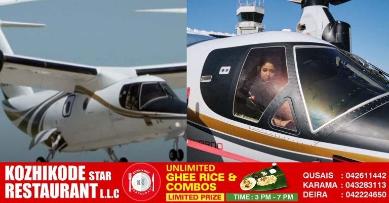 Sheikh Mosa bint Marwan Al Maktoum became the first female pilot in the Dubai ruling family to fly a tiltroter.