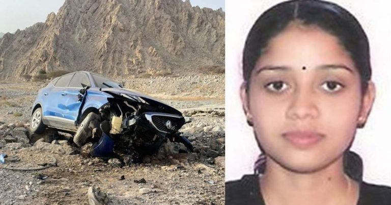 The body of a Malayalee nurse who died in a car accident in Ras Al Khaimah was buried at home