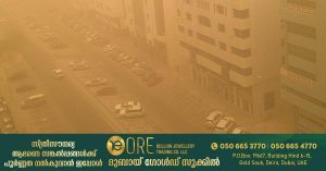 Strong dust storm in various parts of the UAE: warning of possible sea turbulence