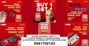 Grand Eid Sale at Dubai Bazaar Opticals: Incredible Offers on Unlimited Collections