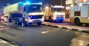 Building fire in Abu Dhabi Mussafah- No casualties