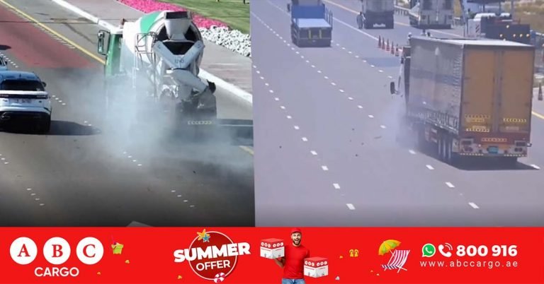 Abu Dhabi Police has released shocking footage of tire burst accidents; A fine of Dh500 and 4 black points for driving with bad tyres