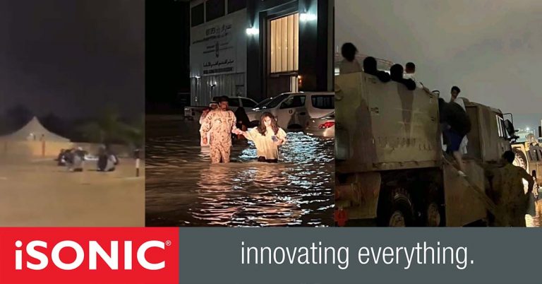Streets and houses flooded after heavy rain- 870 people evacuated from various emirates of UAE.