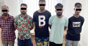 A five-member gang of fake massage parlors, blackmailers and extortionists arrested in Sharjah