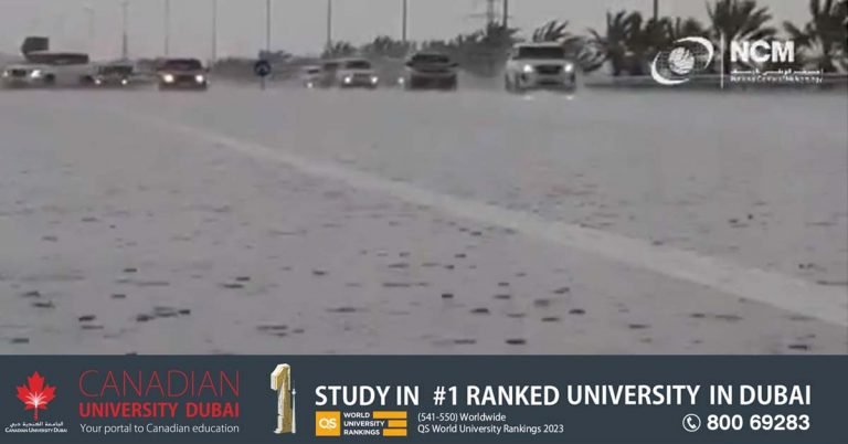 Heavy rains in Dubai and other emirates- Meteorological center has issued a red alert.