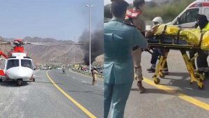 One person injured in fuel tanker fire in Fujairah: The injured person was airlifted