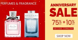 Anniversary Sale at Dubai Coral Perfumes- Up to 75% off