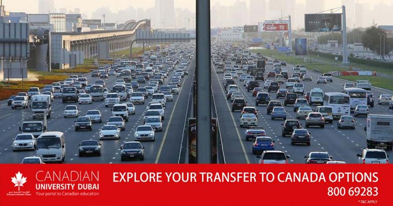 Dubai road alert- Traffic jam as vehicle breaks down on Al Khail Street