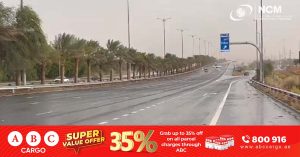 Police issues warning for drivers as rain hits parts of Al Ain, Dubai-Al Ain Road