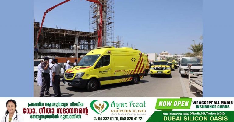 Several injured as mosque under construction partially collapses in Abu Dhabi