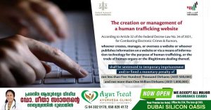 UAE: Up to Dh1 million fine for running human trafficking websites, Public Prosecution warns