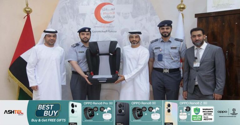 Children's safety must be ensured- Abu Dhabi Police distributes free child car seats to families