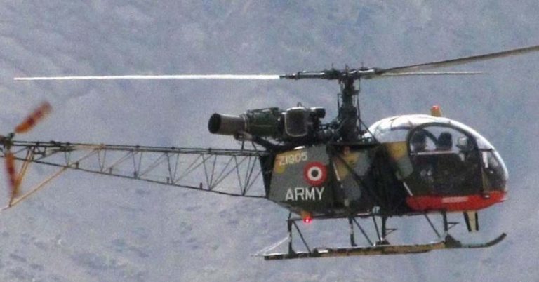 Indian Army's Cheetah helicopter crashes, pilot dies