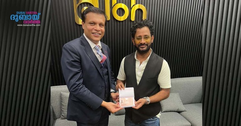 Rasul Pookkutty gets UAE Golden Visa
