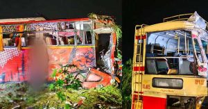 Tourist bus collides with KSRTC bus in Vadakancherry, 9 killed: Minister says excessive speed was the cause of the accident