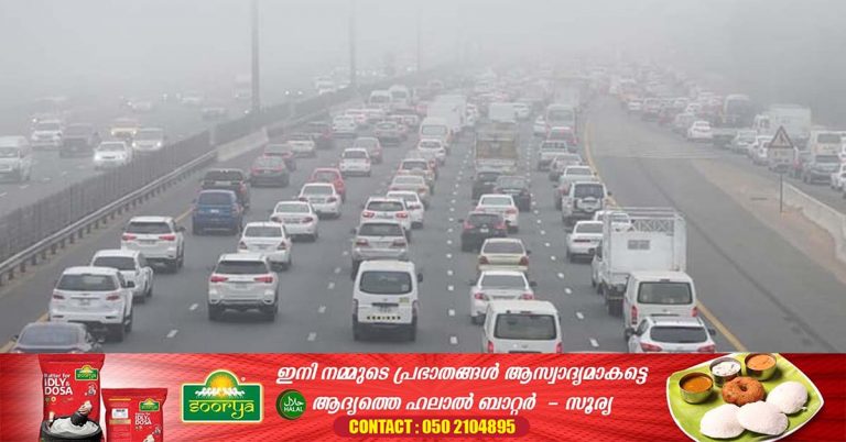 Fog - Red alert declared in most parts of UAE -Temperature may drop to 18 ºC today.