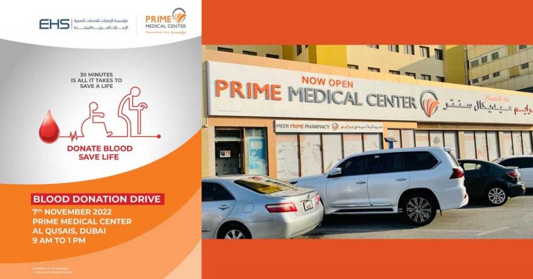 Prime Medical Center Khusaiz branch is conducting blood donation camp tomorrow.