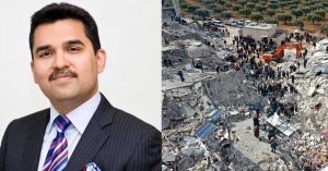 Expatriate entrepreneur Dr. with 11 crore rupees help to Turkey-Syria earthquake victims. In Shamsheer field.