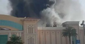 Fire breaks out on roof of Ras Al Khaimah Mall in UAE
