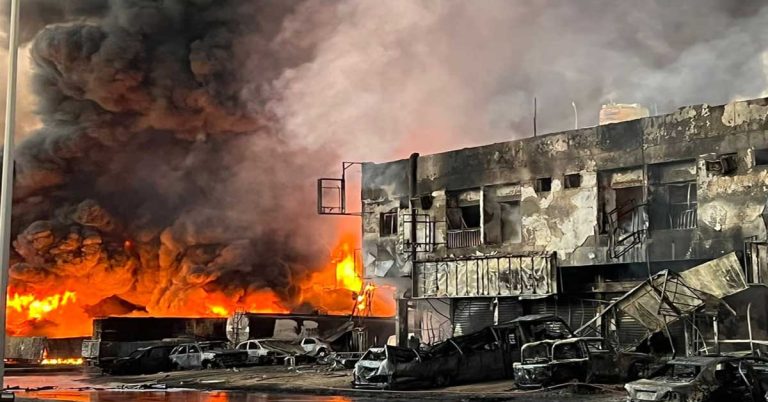 Firefighters from 4 emirates battle massive factory fire in Ajman