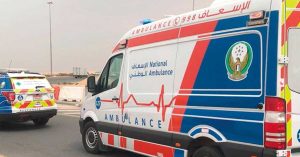 An Emirati woman died in a car accident in the UAE yesterday during the rain