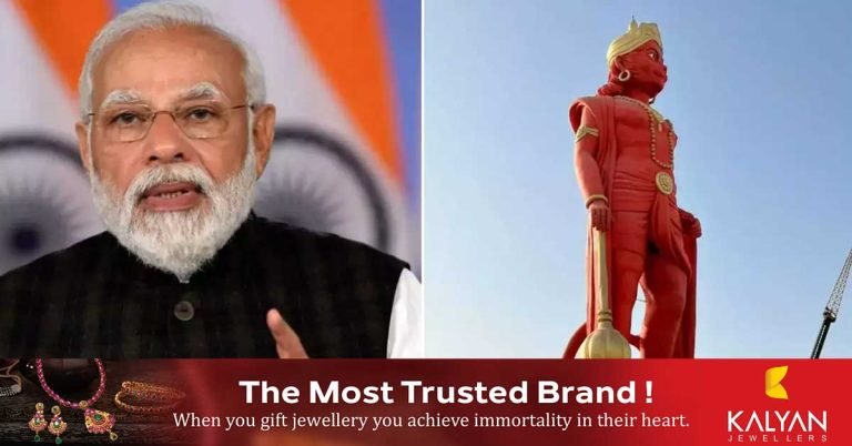 Today, Prime Minister Narendra Modi will unveil Kerala's largest Hanuman statue and dedicate three sanctuaries, which have been clad in gold at a cost of Rs 12 crore.