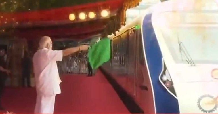Prime Minister Narendra Modi flags off Vande Bharat X Press in Thiruvananthapuram