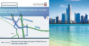 New bridge and roads opened in Abu Dhabi Al Reef area
