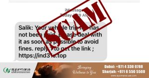 Fraud by sending fake salik messages in UAE : Warning not to be fooled by clicking on the link