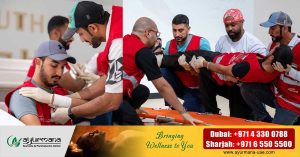 SANID program with training in first aid for many residents of UAE.