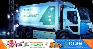 Abu Dhabi has launched its first electric lorry to collect household waste
