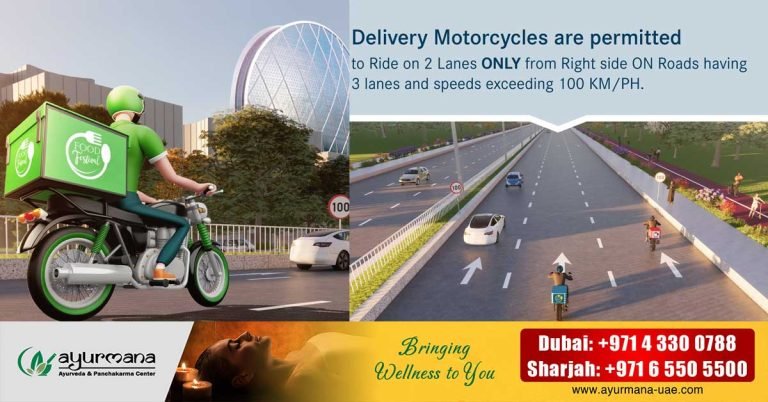 Abu Dhabi with new road rules for delivery bikers